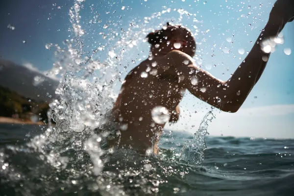 swimming-sea